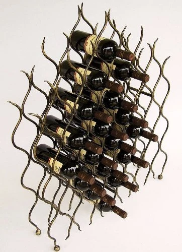 DanDiBo Scaffale-Vini “Grand Feu” Metallo Ferro-battuto per 40 Bottiglie Porta Bottiglie 95cm