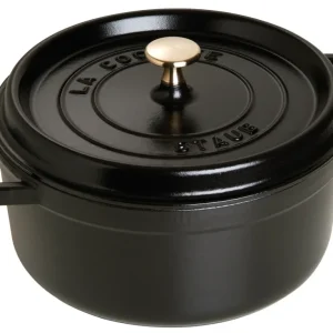 Daub Cocotte 34 cm, rotondo, nero, ghisa, 12.6lt 40510-307-0