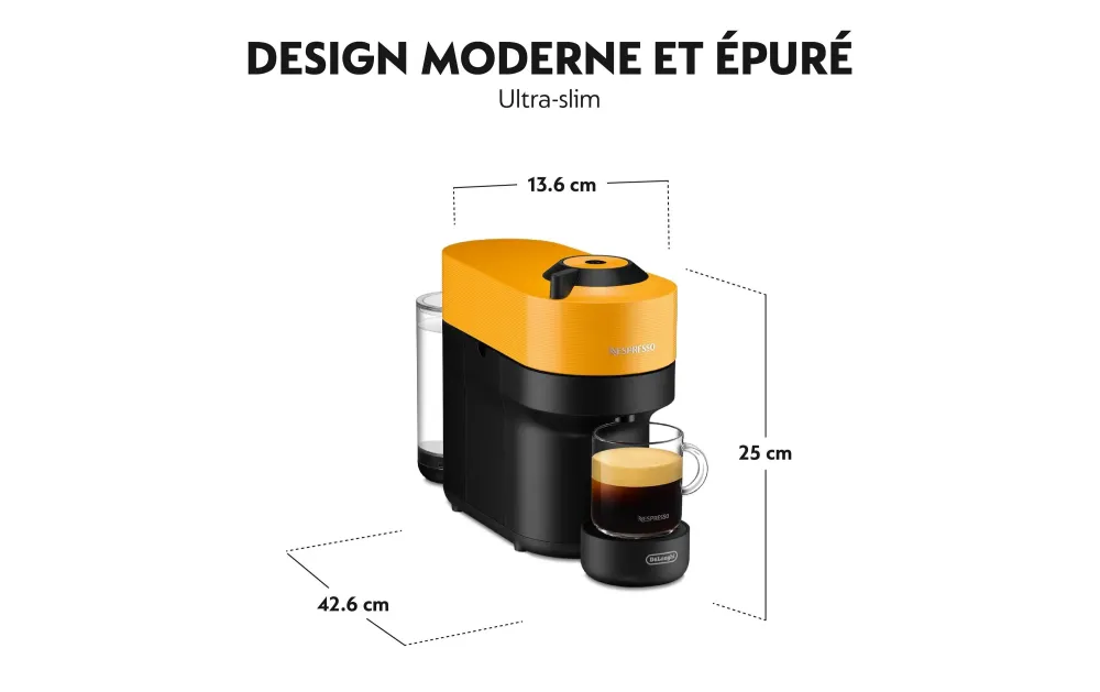 De’Longhi Macchina capsule De'Longhi – per Nespresso Vertuo, 0,6 l, nera