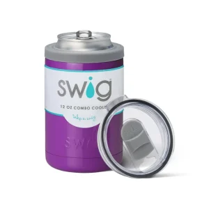 SWIG 12OZ COMBO COOLER-PURPLE Dewit Vandorp