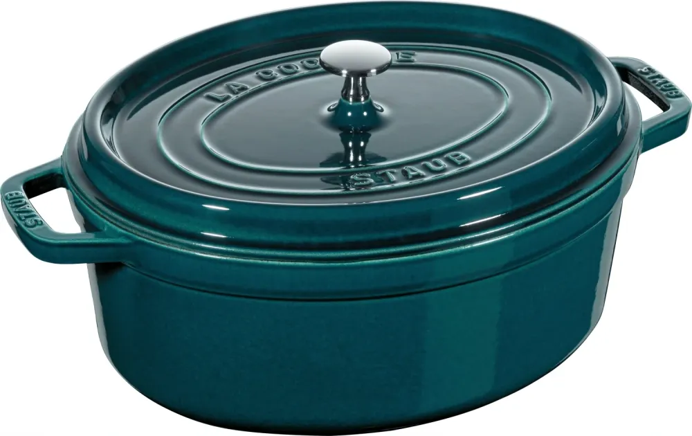 Dust Cocotte 33 cm, ovale, La mer, ghisa 6.7L 40508-674-0