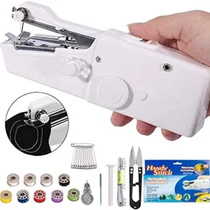 DUTISON Mini Macchina da Cucire Portatile Handheld Cordless Strumento di...