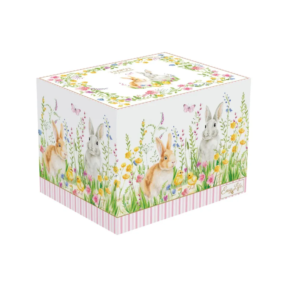 EASY LIFE Happy Easter Teiera 1L Porcellana con Infusiera Metallo