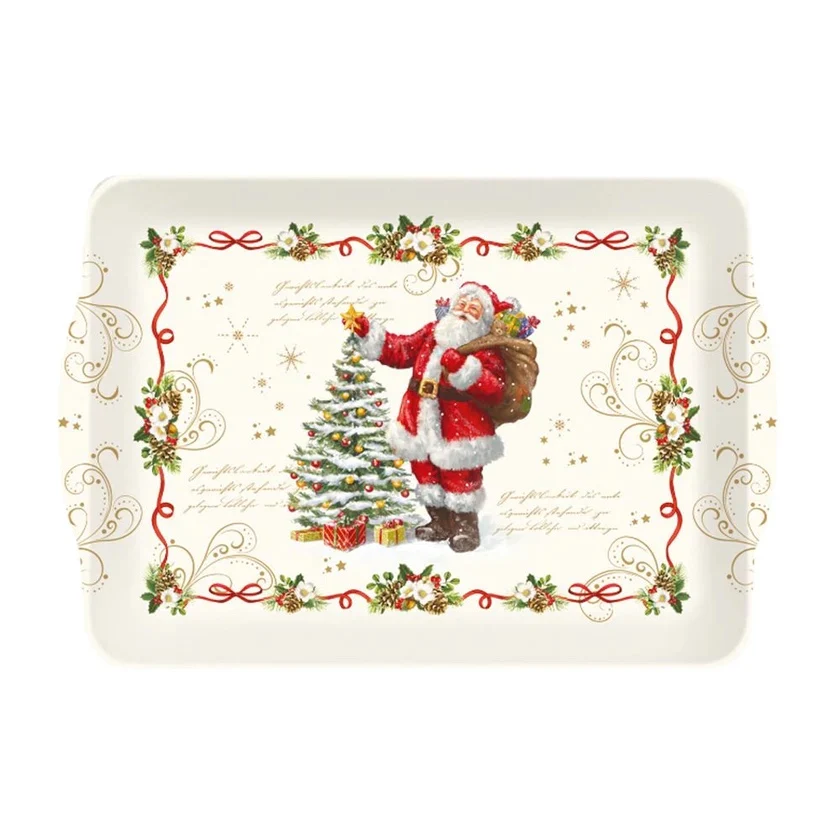 EASY LIFE Magic Christmas Vassoio con Manici 33x22cm Melamina Tavola di Natale
