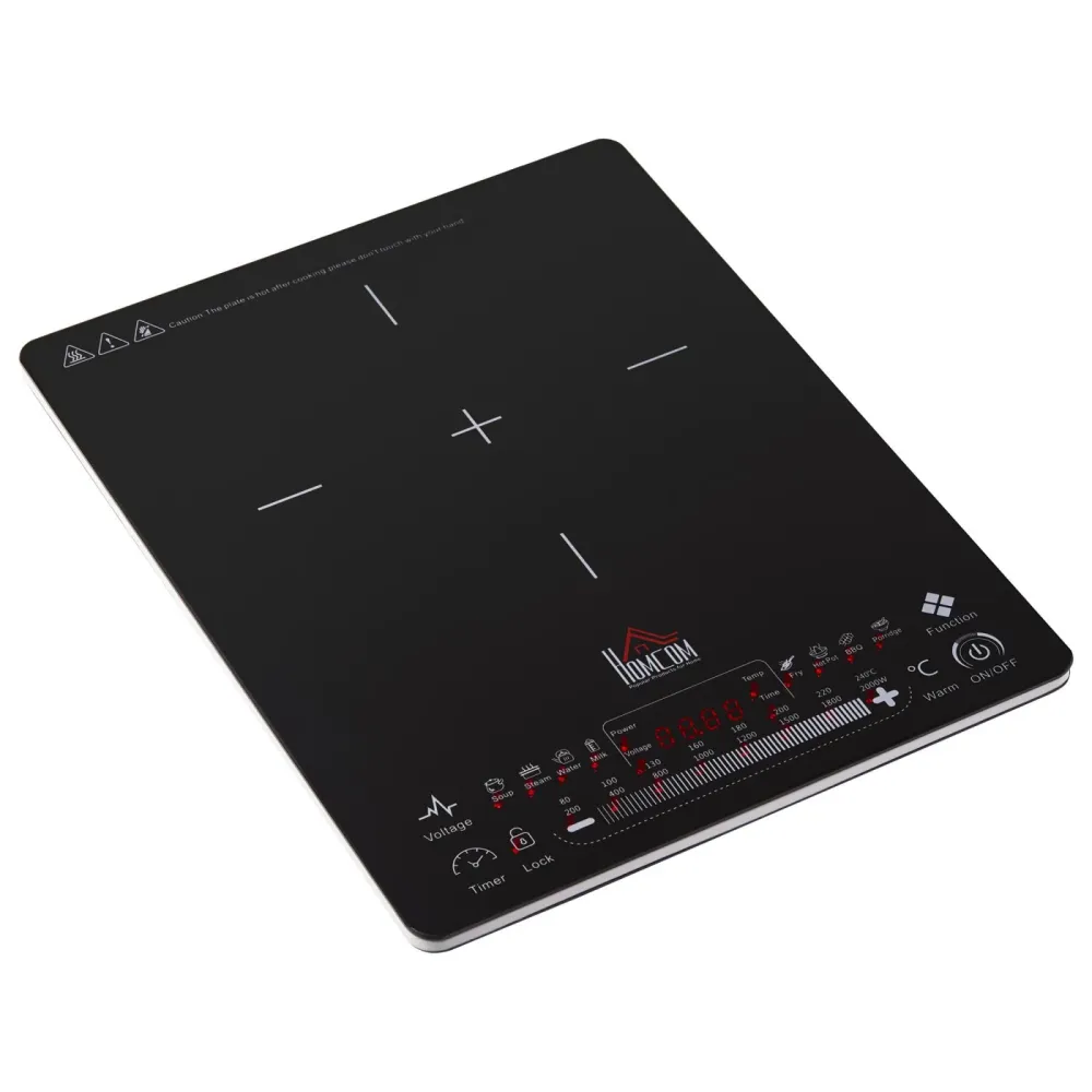 EASYCOMFORT Piastra Induzione Portatile con Display LED-Nero