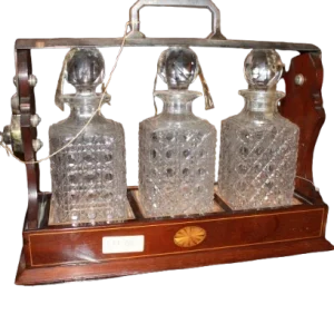 Elegante Tantalus set da liquore vittoriano del 1800