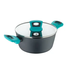 Emotion casseruola alluminio forgiato con coperchio 20xh.9,5cm per piani ad induzione