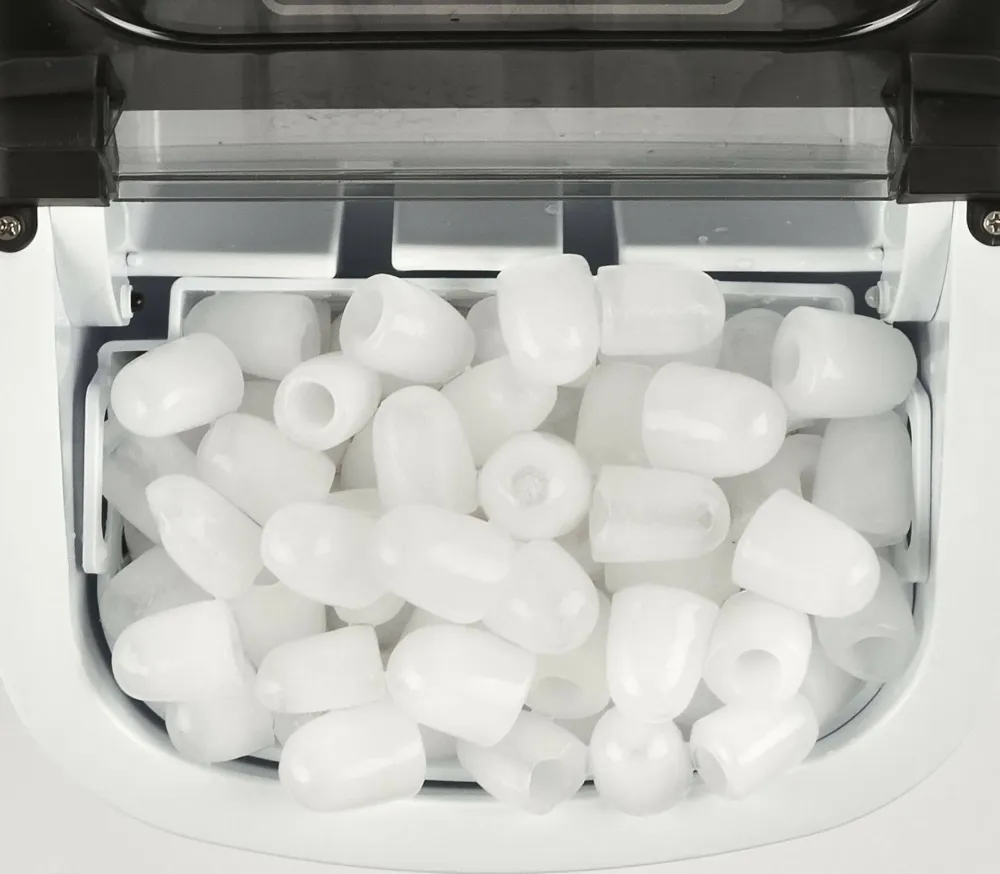 Fabbricatore di ghiaccio 2 misure cubetti 12kg 24h casa cucina 1400 cubetti