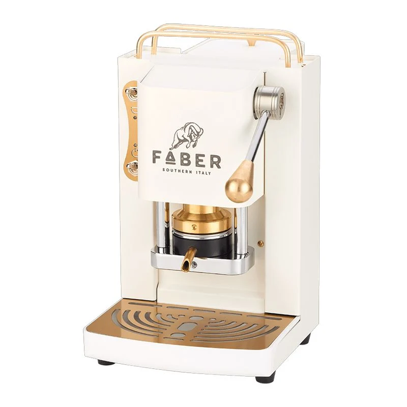 Faber pro deluxe sabbia ivory - macchina per caffe - pressacialda ottone - elettrovalvola e termostato 95 - telaio acciaio...