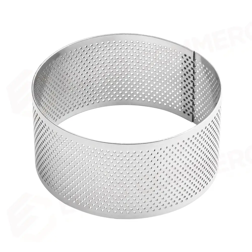 FASCIA MICROFORATA ACCIAIO PER VIENNOISERIE JOHAN MARTIN - FORMA CERCHIO Ø MM 90X45 H - XF53 - PAVONI ITALIA