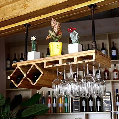 FCXBQ Cornice per Bicchiere da Vino Vetro Portabottiglie da Vino, Supporto per Bicchiere da Vino, Portabottiglie, Portabot...