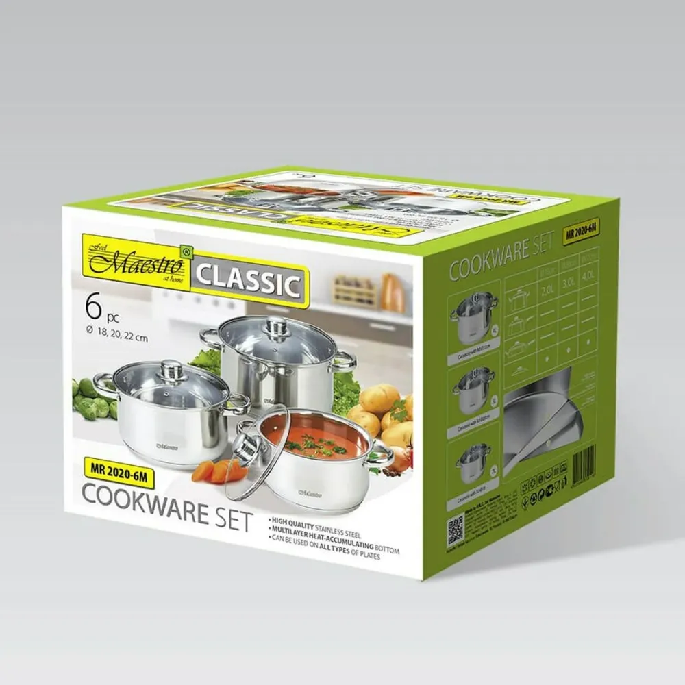Casseruole Feel Maestro MR-2020-6M Argentato