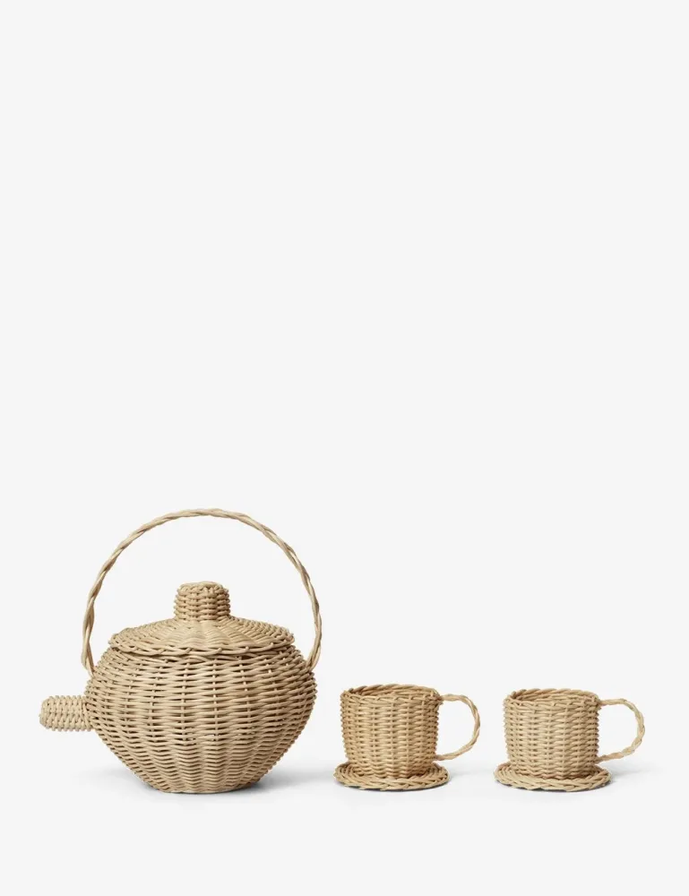 set da tè rattan Ferm Living