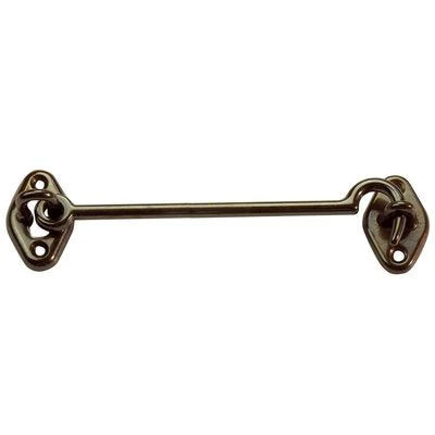 Fermapersiane Gancio - Ottone Bronzato + Piastrina Mm 100- 5 Pezzi