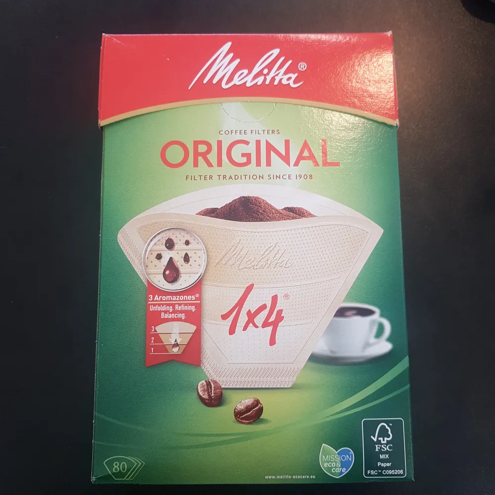 Filtro caffe americano/orzo 80 pezzi da 4 tazze
