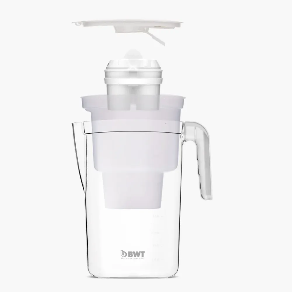 Filtro dell'acqua da tavolo BWT Krug Vida White 2,6 L Manuale senza filtro