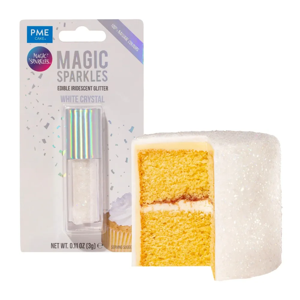 Fiocchi Scintillanti Commestibili - Bianco