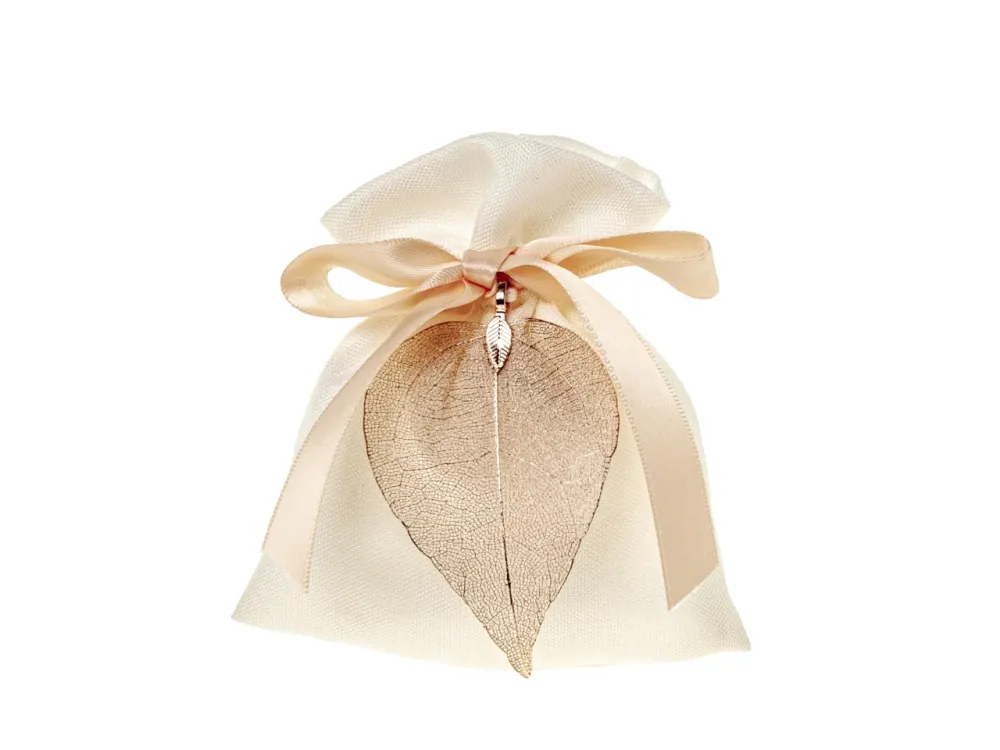 Foglia bag misura 10x12cm colore pesca