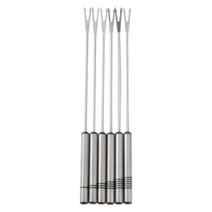 Forchette per fonduta EVA 6 pezzi acciaio inox 23,5 cm