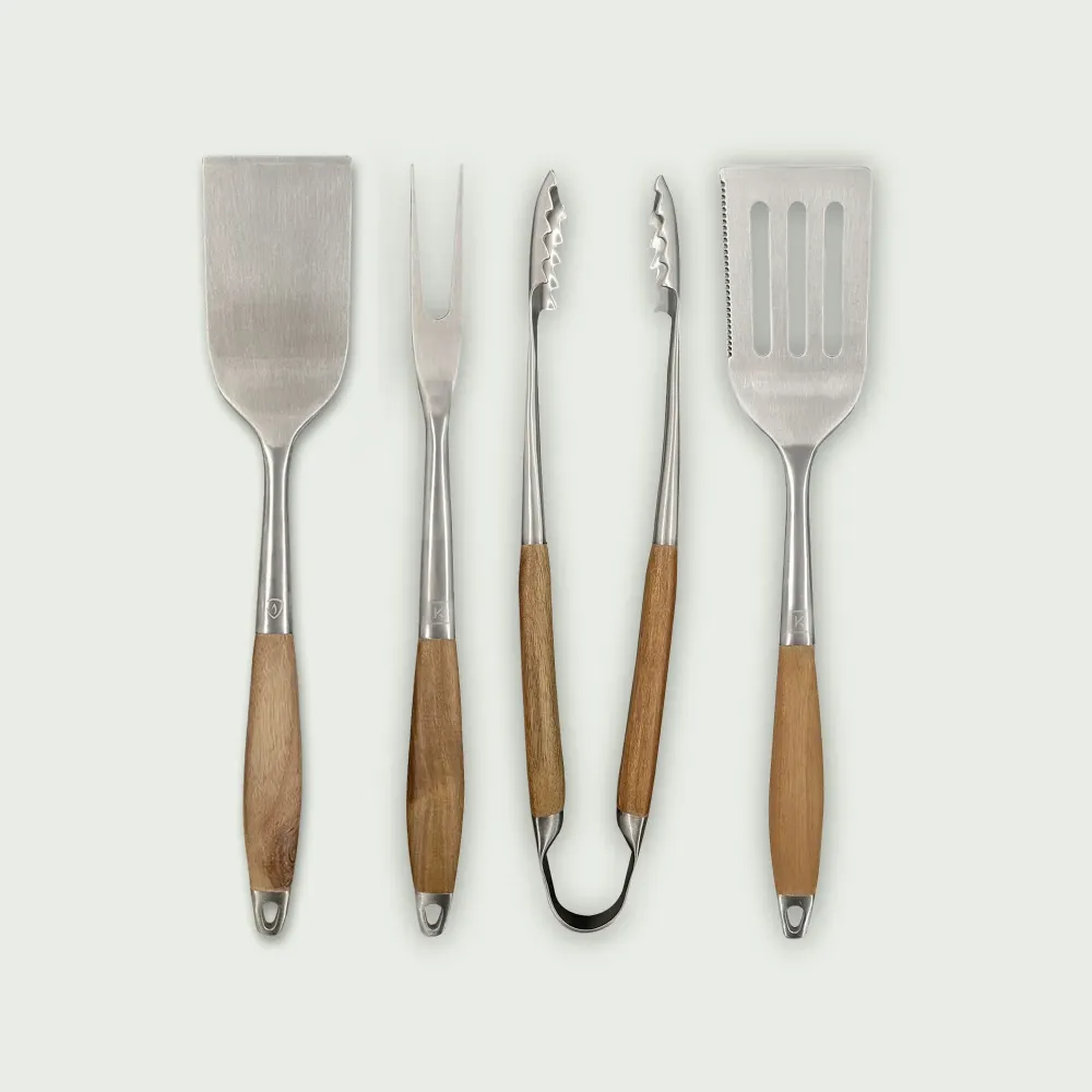 Set di 4 spatole acciaio inox Forest Grill