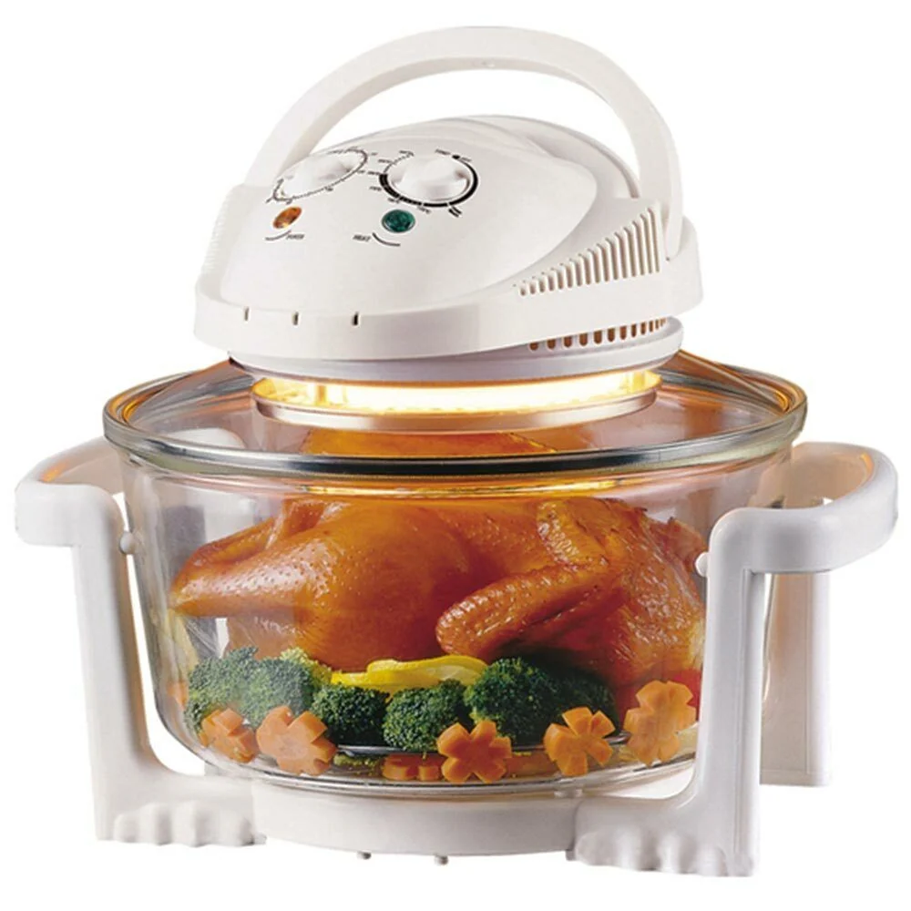 Forno Convenzione Alogeno Fornetto Contenitore 12Lt 1300W Timer e Accessori