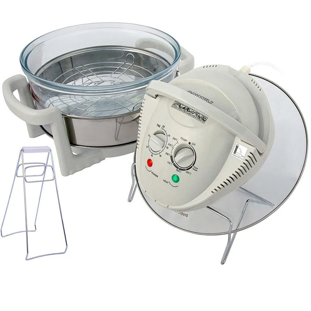 Forno Convenzione Alogeno Fornetto Contenitore 12Lt 1300W Timer e Accessori