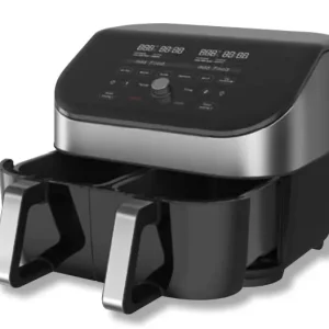 Friggitrice ad aria colore silver e nero vortex plus dual clearcook 8l Instant