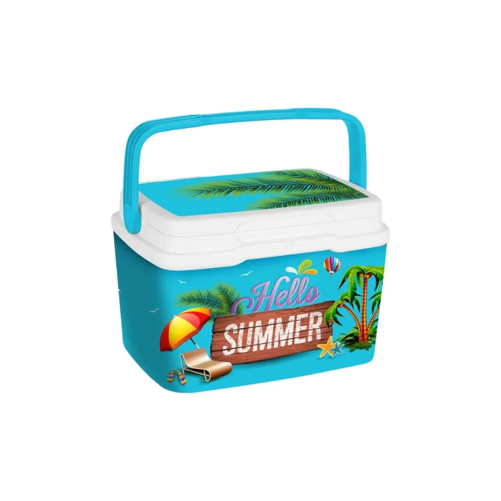 Frigorífico Portátil Aquapro Hello Summer Multicolor 5 L 28 x 22 x 19 cm (6 Unidades)