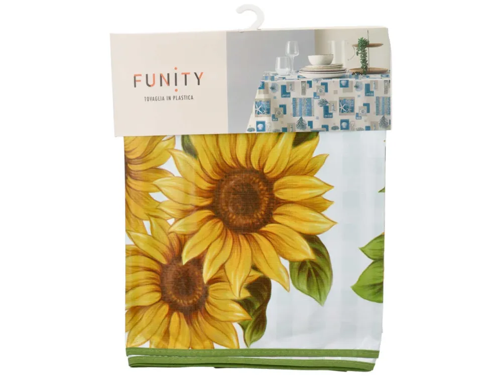 Funity tovaglia plastica stampata reversibile cm 140*240 12p unica