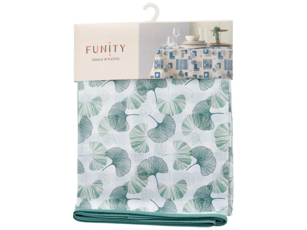 Funity tovaglia plastica stampata reversibile cm 140*240 12p unica