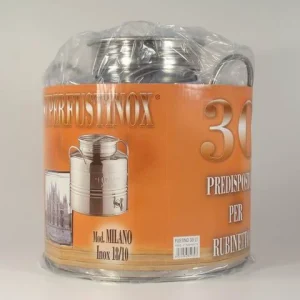 Fustini acc.inox 30lt bl pred.rub.