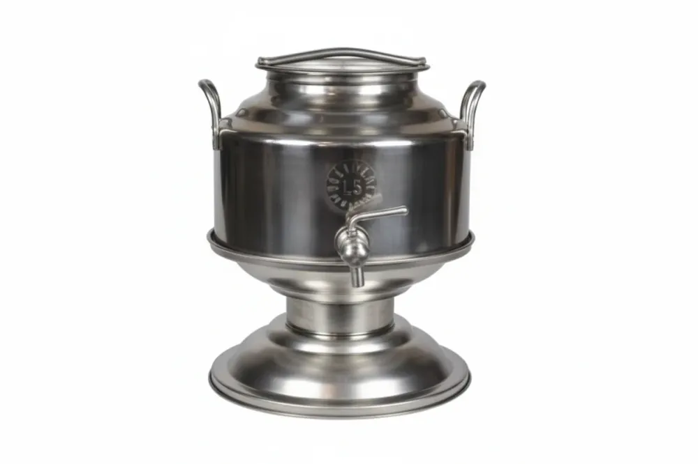 Fusto Inox Per Olio Saldato Lt.5 Con Base Belvivere