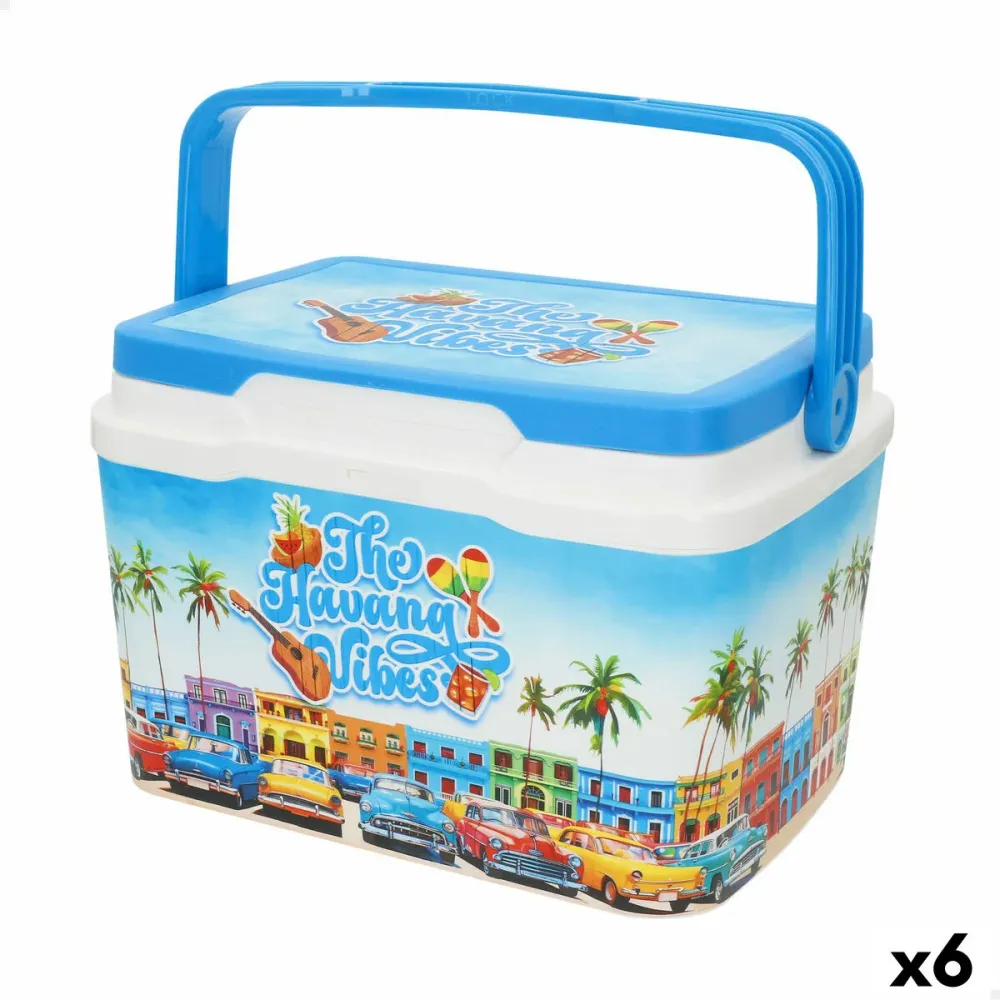 Geleira Portátil Rígida Aktive 5 L 28 x 19 x 21 cm Azul (6 Unidades)