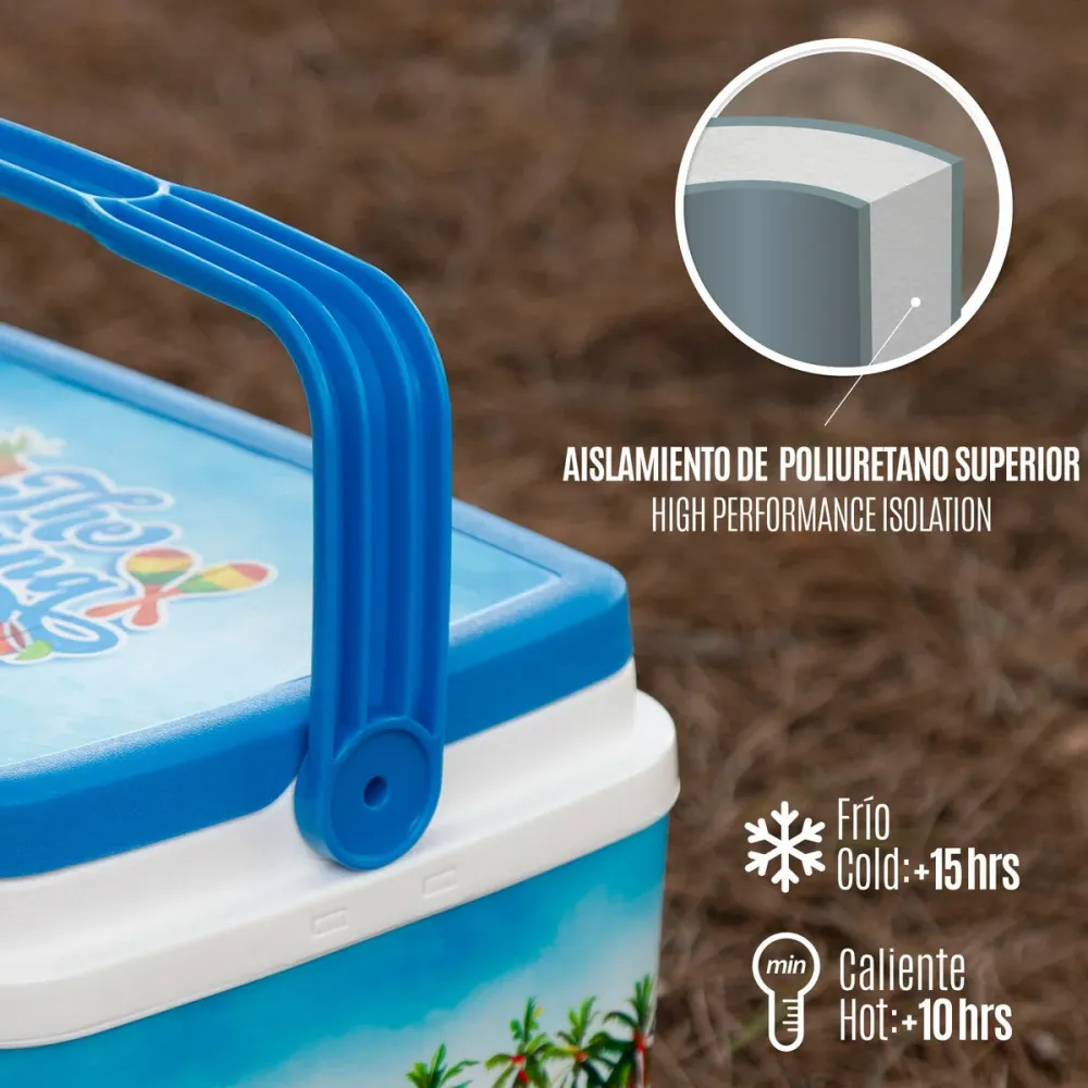Geleira Portátil Rígida Aktive 5 L 28 x 19 x 21 cm Azul (6 Unidades)