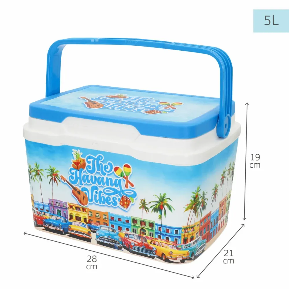 Geleira Portátil Rígida Aktive 5 L 28 x 19 x 21 cm Azul (6 Unidades)