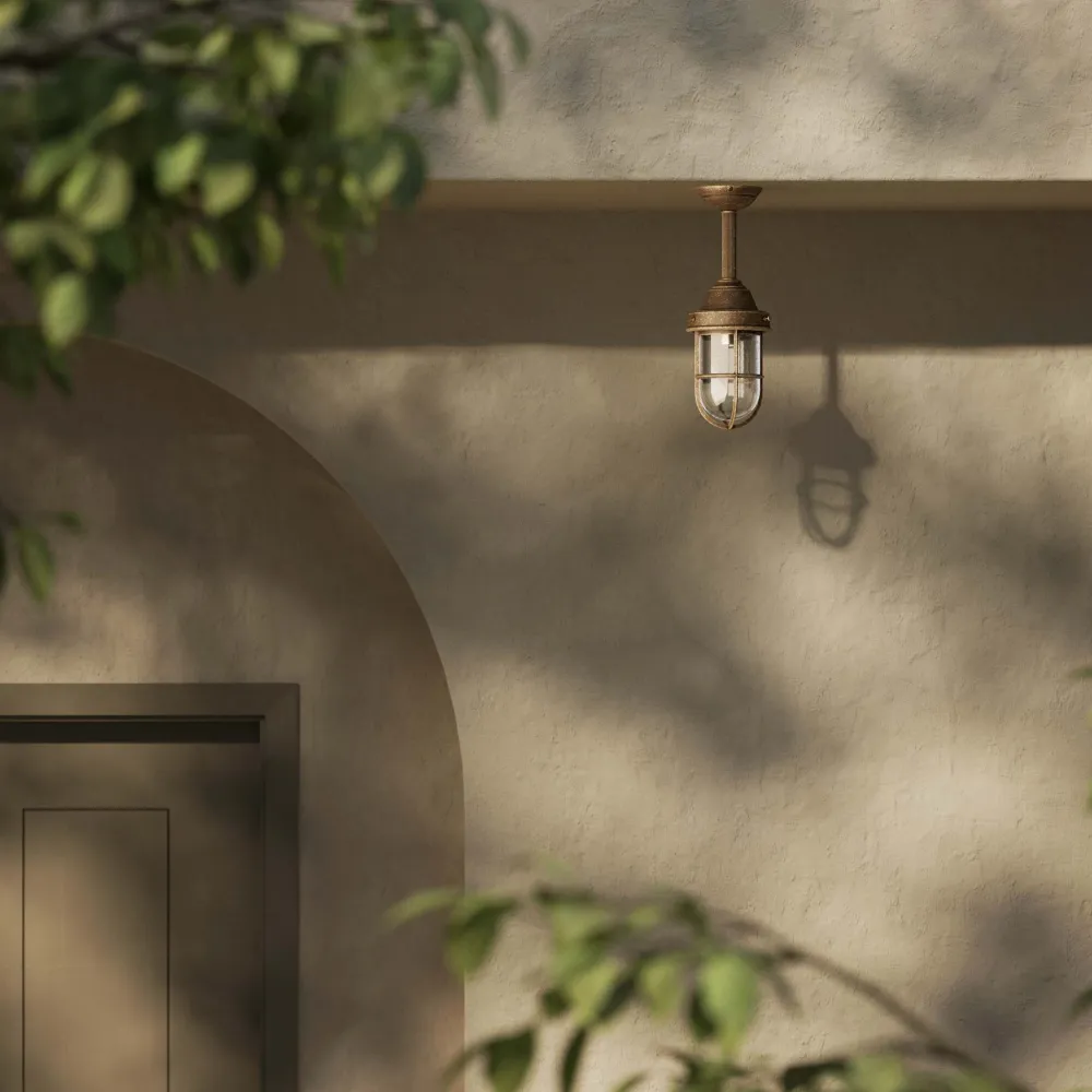 Lampada da Esterno Industriale con Gabbia di Protezione Ghidini 1849