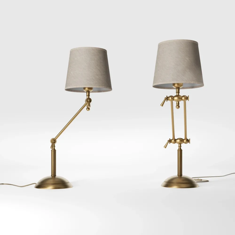 Lampada da Tavolo Ottone con Braccio Snodabile Ghidini 1849