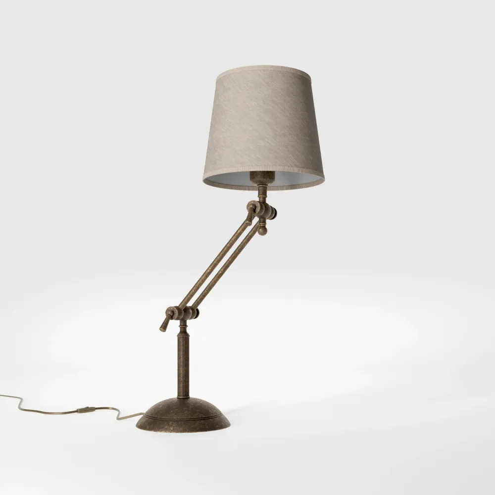 Lampada da Tavolo Ottone con Braccio Snodabile Ghidini 1849