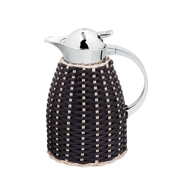 Chantilly Leather & Rattan Carafes Giobagnara