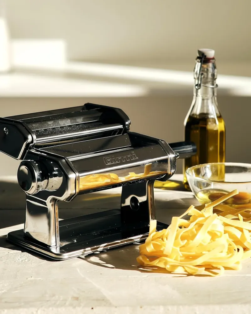 Girmi Im90 Macchina Per La Pasta, 9 Regolazioni, Rulli Alluminio Da 15 Cm, Acciaio Inox