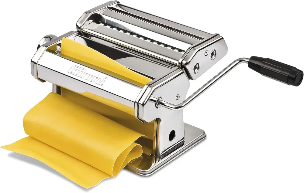 Girmi Im90 Macchina Per La Pasta, 9 Regolazioni, Rulli Alluminio Da 15 Cm, Acciaio Inox