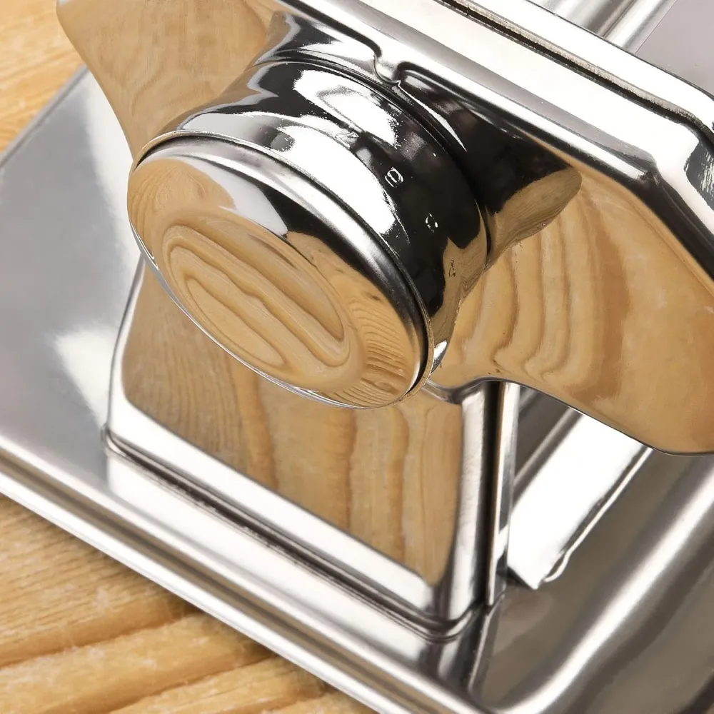 Girmi Im90 Macchina Per La Pasta, 9 Regolazioni, Rulli Alluminio Da 15 Cm, Acciaio Inox