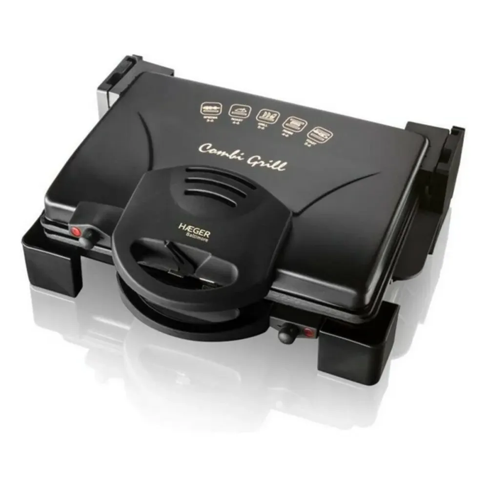 Grill Haeger GR-190.008A 1900W Nero Acciaio inossidabile