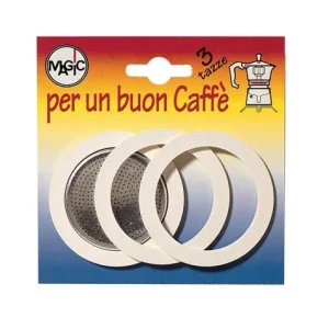 Guarnizione Caffettiera 3 Tazze+Filtro 3 Guar+Filt