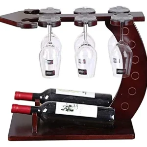Mobili da bagno, Asciugatura, Portabicchieri di bicchiere da vino Bottiglie di vino Supporto, Pacchetti da tavolo Calici S...