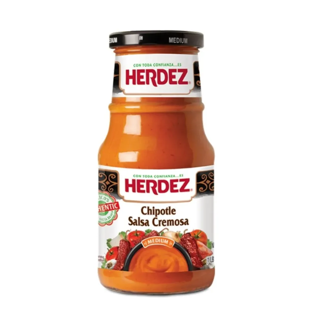 Herdez Chipotle Salsa Cremosa, salsa messicana al peperoncino chipotle da 434g
