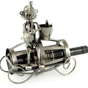 Porta bottiglia PESCATORE bottiglie supporto regalo per pescatori hLine