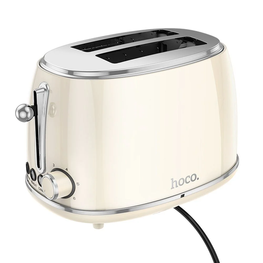 HOCO HE50 TOSTAPANE MODELLO RETRO' 850W BIANCO LATTE