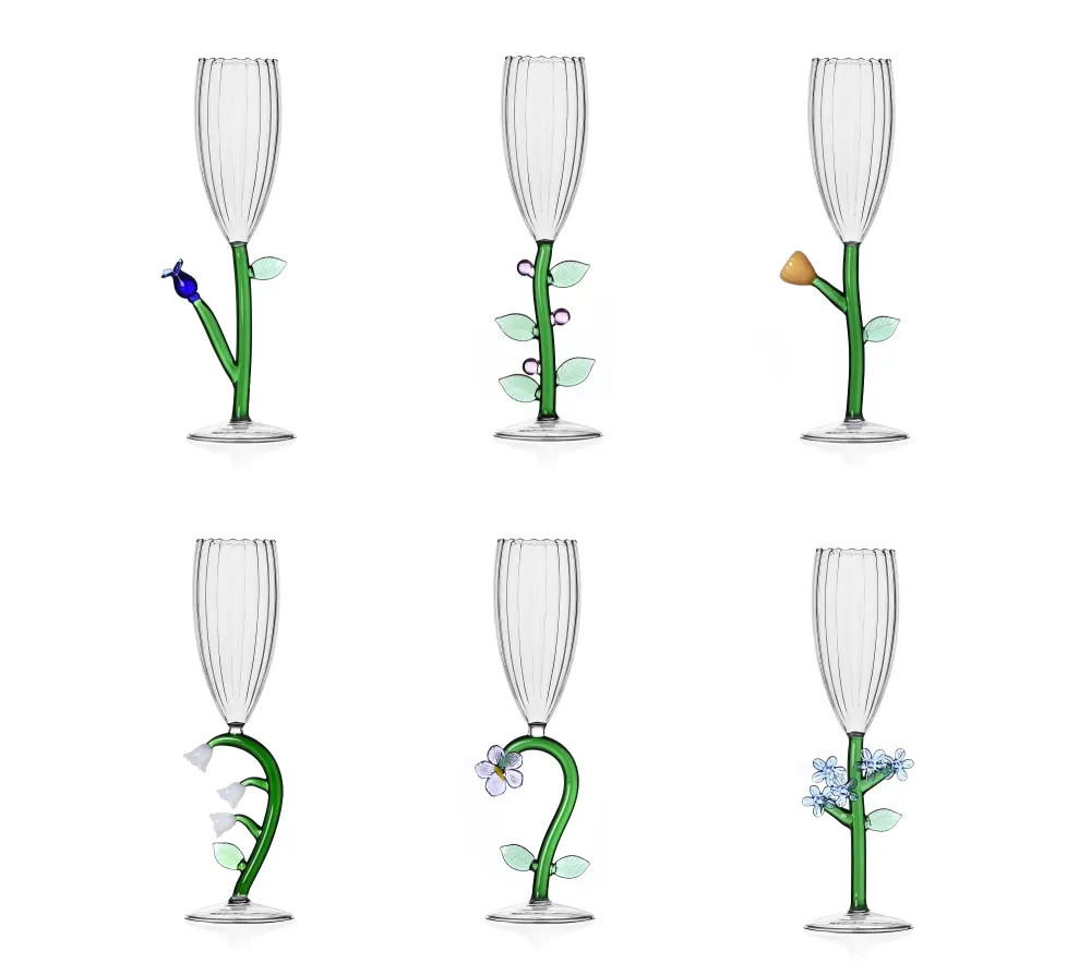 Ichendorf Botanica Set 6 Flute Ottico con Fiore