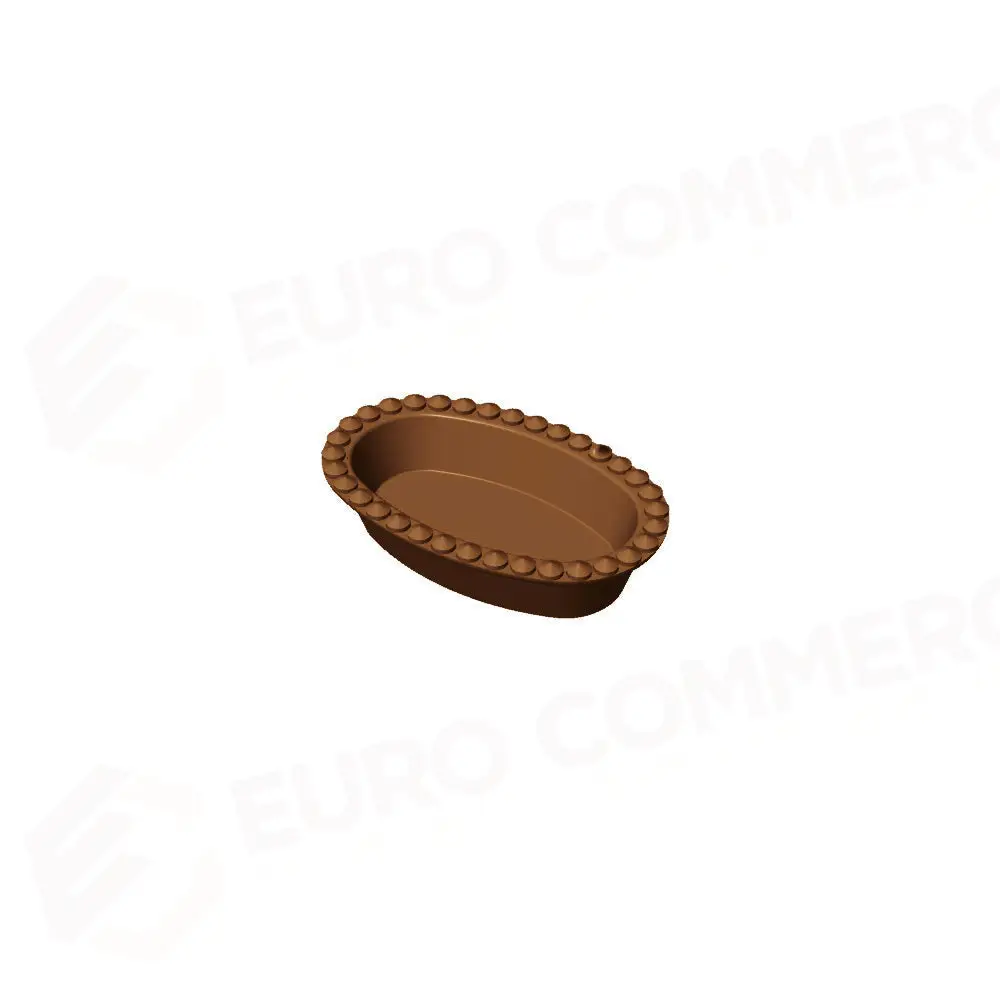 15 IMPRONTE OVALI FESTONATE 77X48/60X32 H 20 MM - PIASTRA PER COOKMATIC 380X330 MM - PIASTRA-C - PAVONI ITALIA